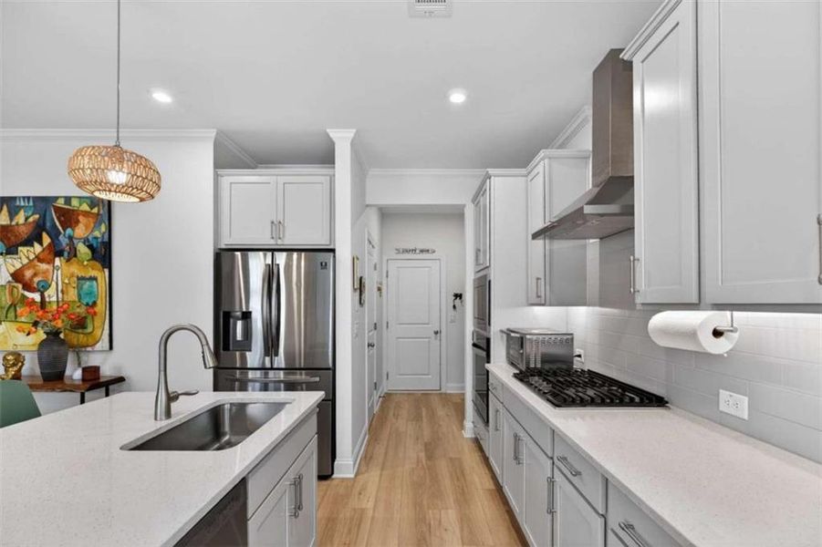 Furnished interior view inside a new home in The Village at Towne Lake, Woodstock (Image 8).