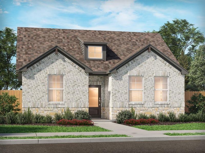 Front exterior of a new home in , Fort Worth, TX, highlighting curb appeal (Image 1). Front exterior of a new home in , Fort Worth, TX, highlighting curb appeal (Image 1).