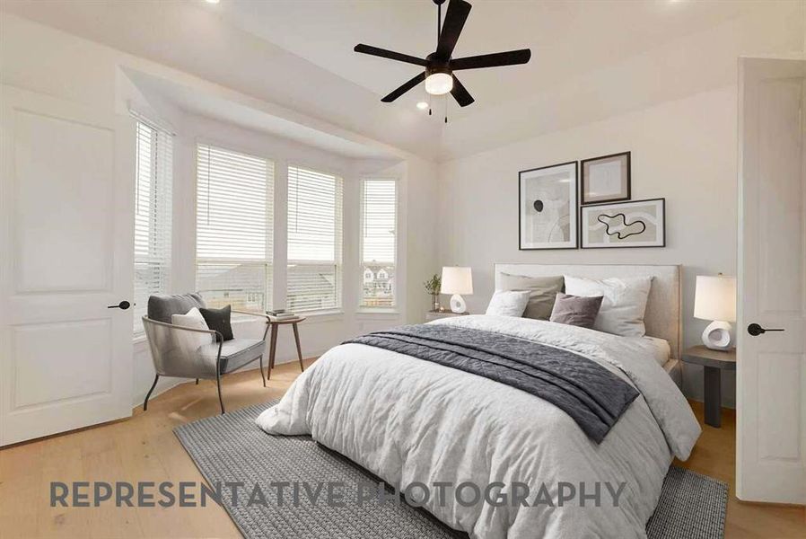 Furnished interior view inside a new home in Treeline, Justin (Image 7).