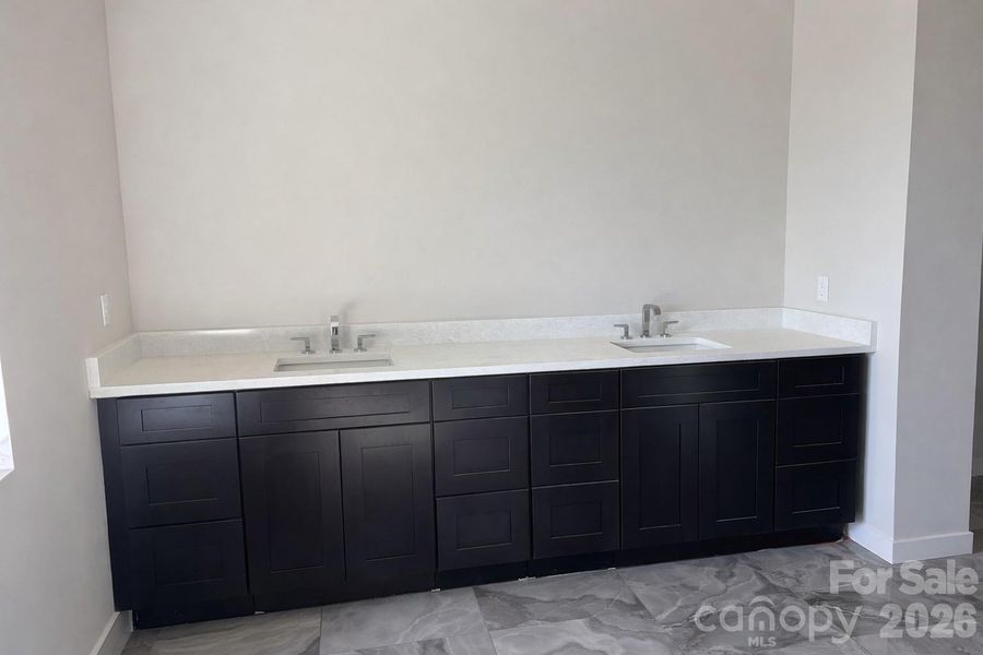 Oversized primary bath vanity