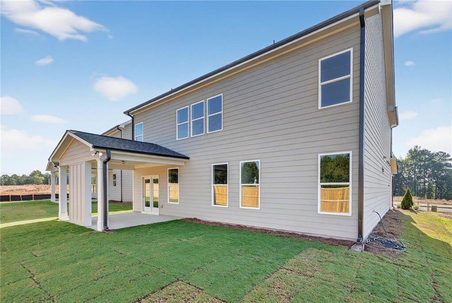 Exterior details and patio area of a home in , Buford (Image 23).