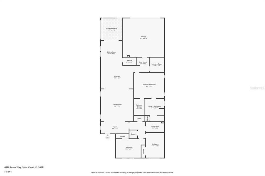 2D floor plan layout of this home in Weslyn Park, St. Cloud, FL (Image 5). 2D floor plan layout of this home in Weslyn Park, St. Cloud, FL (Image 5).
