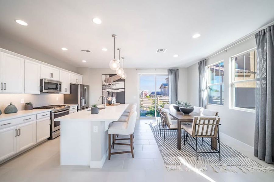 Representative furnished interior of a home built from the CC-RM1 by Taylor Morrison in Parkside, Phoenix (Image 10).