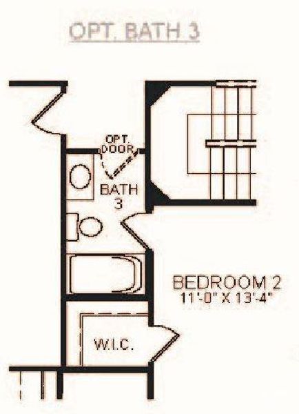 Bathroom 3 has been added to second floor