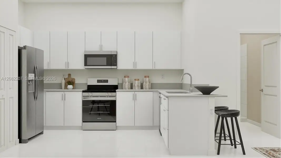 Furnished interior view inside a new home in Emerald Palms, Miami (Image 3).