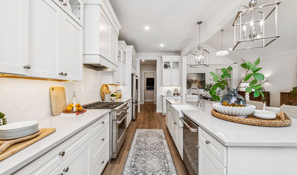 Kitchen with vast island Kitchen with vast island