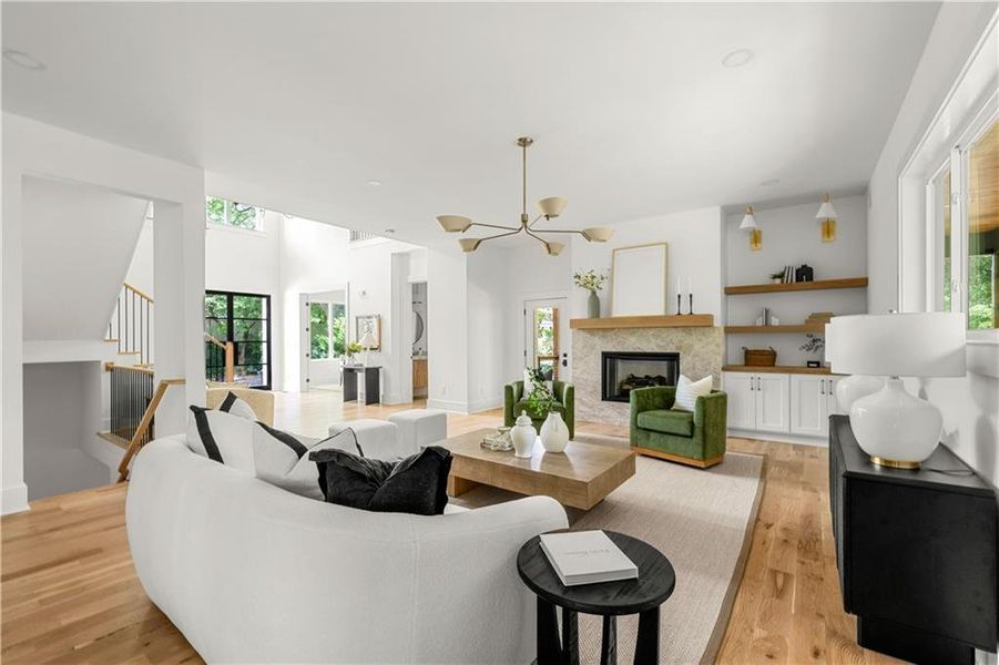 Furnished interior view inside a new home in , Smyrna (Image 32).