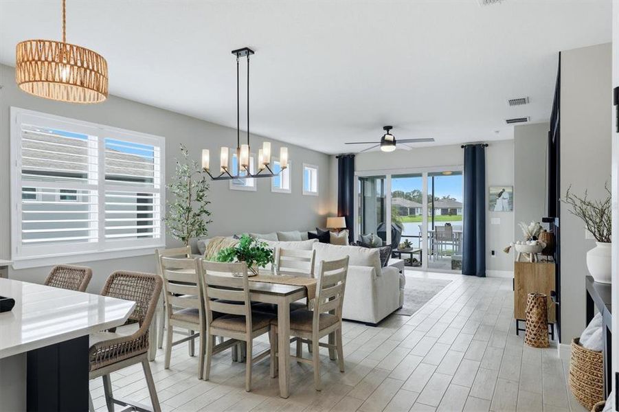 Furnished interior view inside a new home in , Parrish (Image 9).
