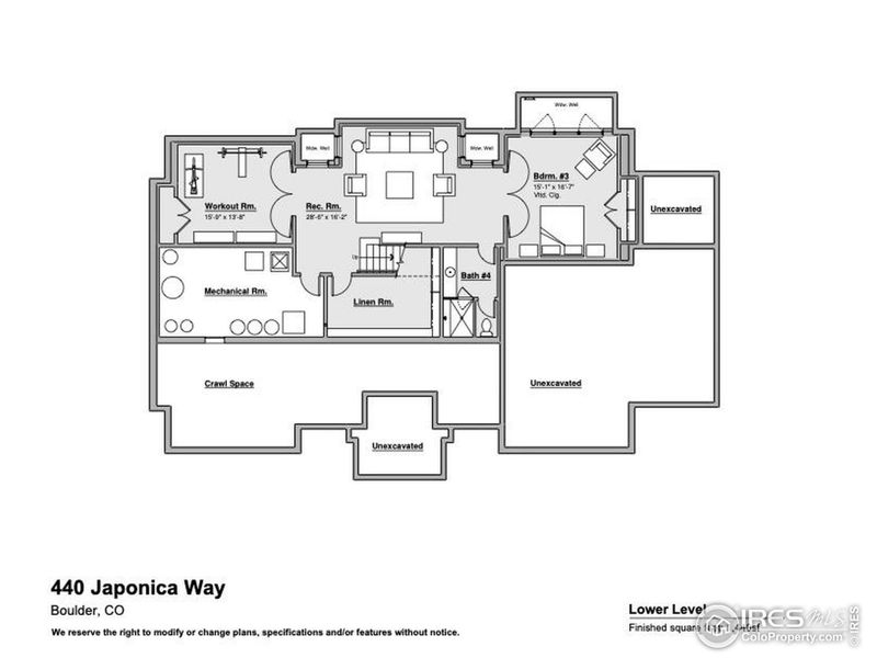 2D floor plan layout of this home in , Boulder, CO (Image 3).