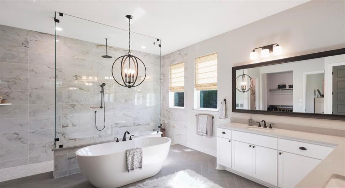 Furnished interior view inside a new home in , Johnson City (Image 12).