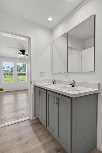 Furnished interior view inside a new home in , Cross (Image 14).