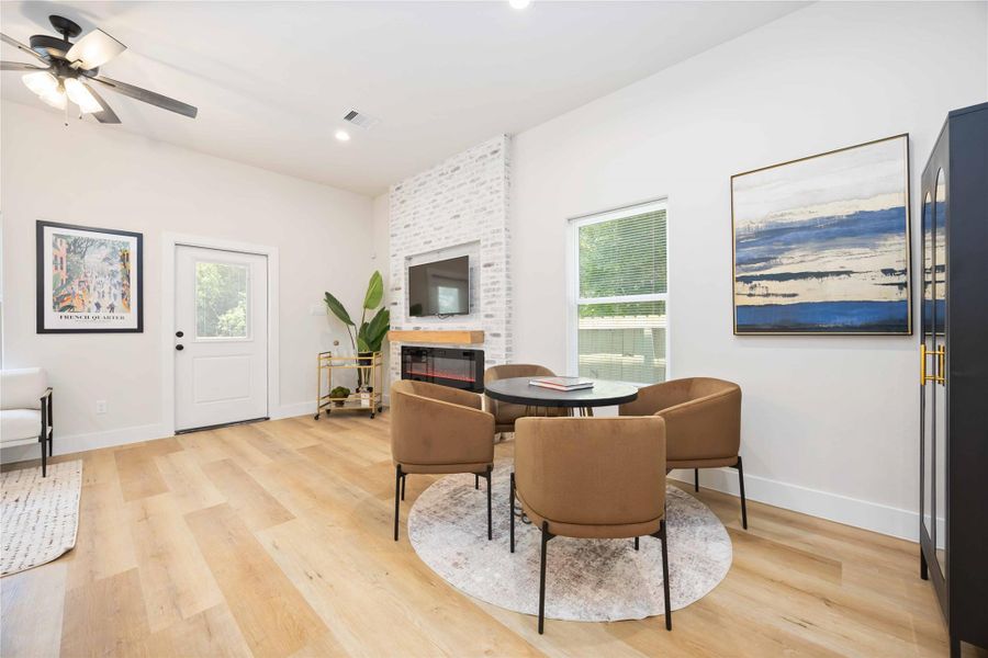 Furnished interior view inside a new home in , Houston (Image 9).
