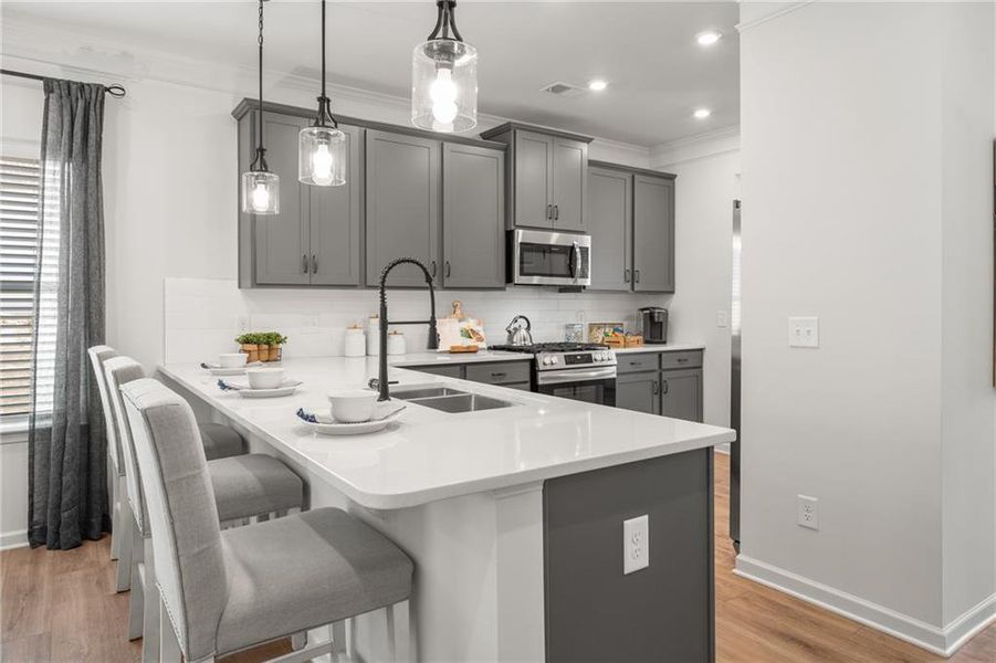Furnished interior view inside a new home in Capstone Estates, Apison (Image 17).