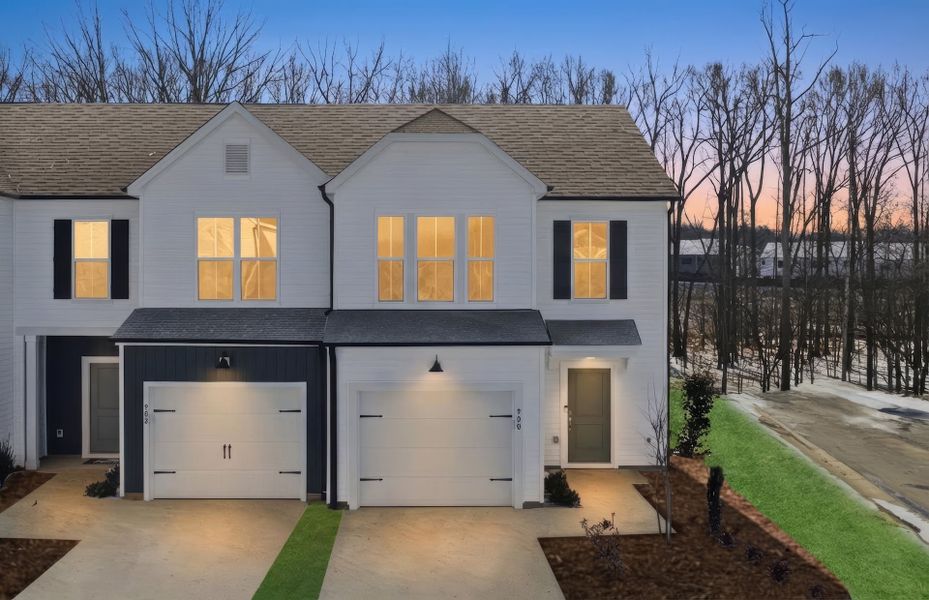Front exterior of a new home in Flemingfield, Greensboro, NC, highlighting curb appeal (Image 27).