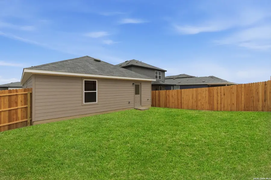Exterior details and patio area of a home in Vista Real, Converse (Image 2). Exterior details and patio area of a home in Vista Real, Converse (Image 2).