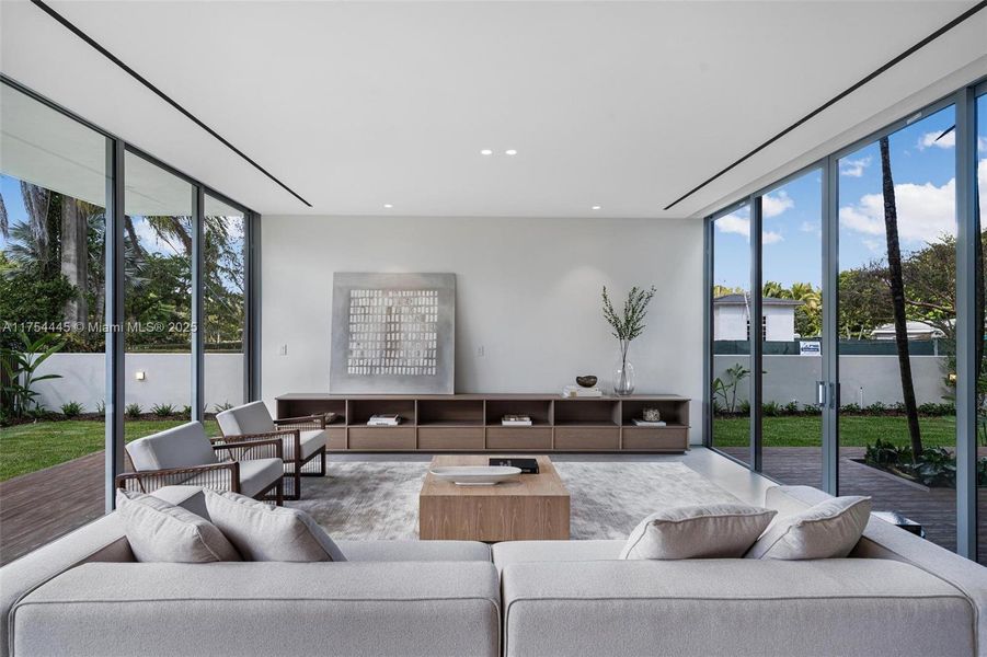 Furnished interior view inside a new home in , Miami (Image 11).