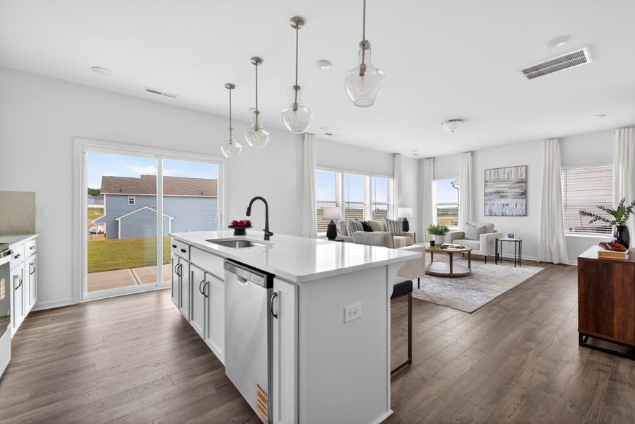 Furnished interior view inside a new home in Morgan Hills, Albemarle (Image 9).