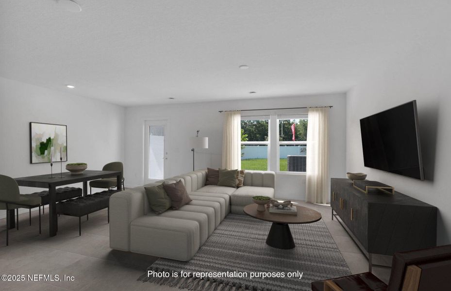 Furnished interior view inside a new home in , Jacksonville (Image 10). Furnished interior view inside a new home in , Jacksonville (Image 10).