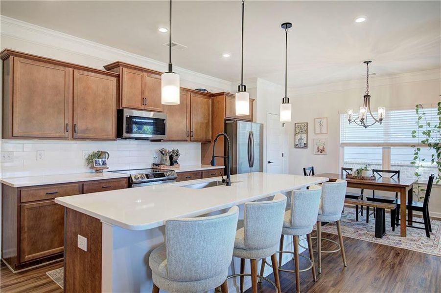 Furnished interior view inside a new home in , Cartersville (Image 15).