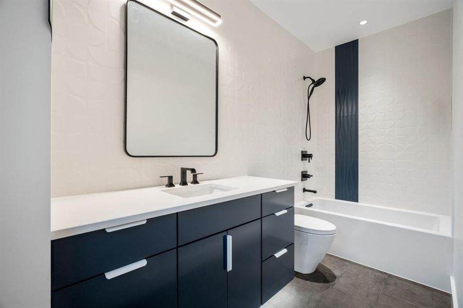 Furnished interior view inside a new home in , Oak Point (Image 13).