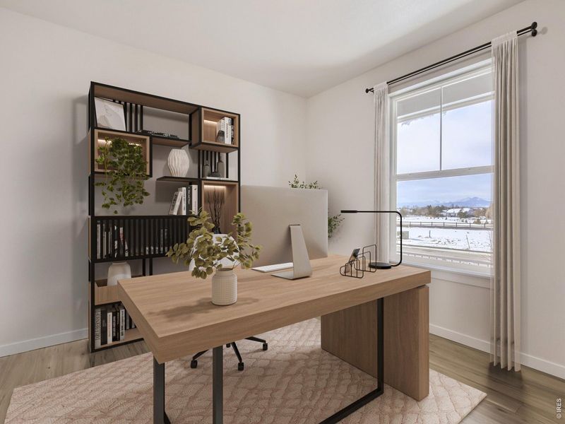 Furnished interior view inside a new home in RainDance, Windsor (Image 5).