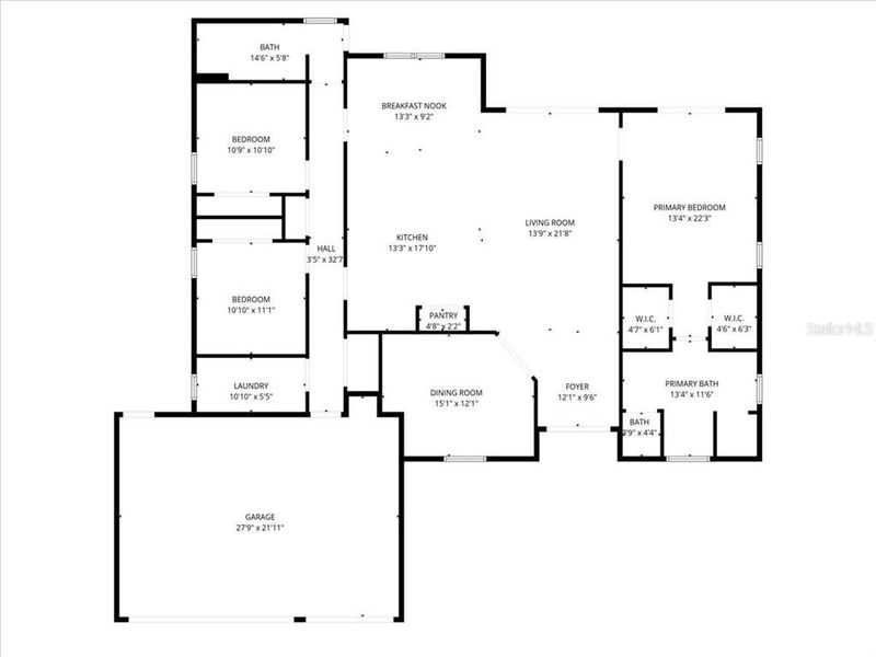 2D floor plan layout of this home in , Cape Coral, FL (Image 5).