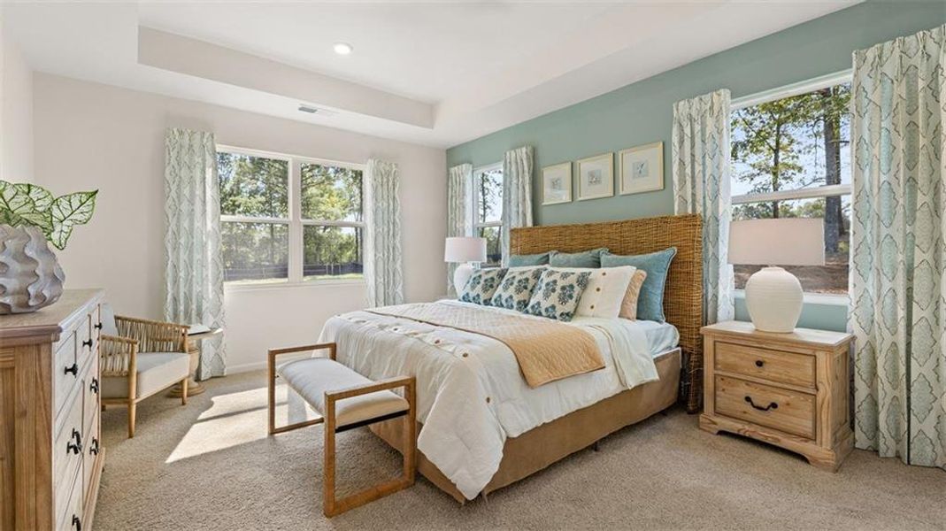 Furnished interior view inside a new home in Preserve at Dove Creek, Statham (Image 18).