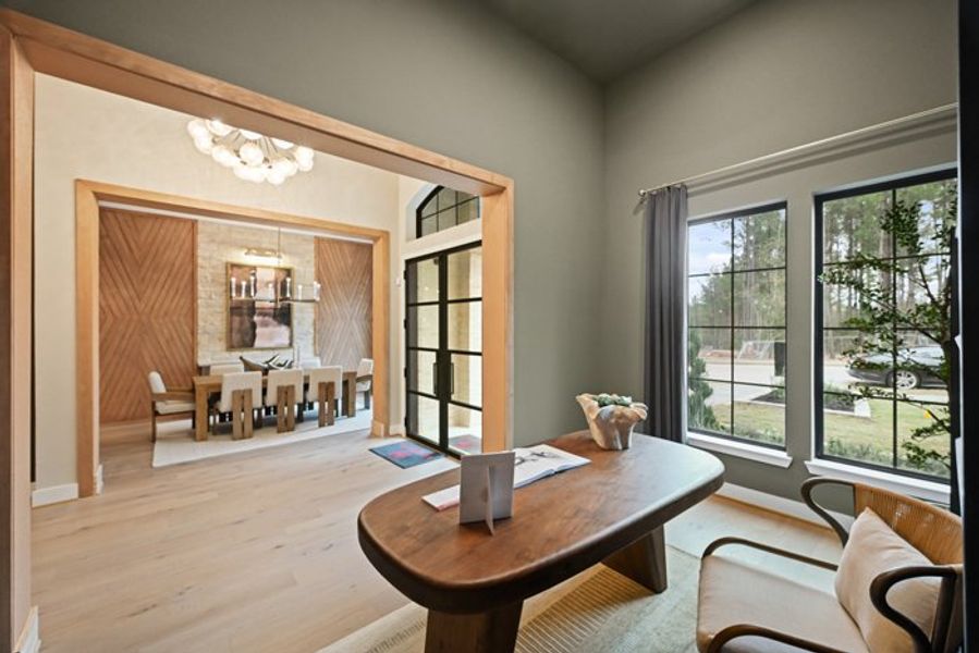 Furnished interior view inside a new home in Wildtree 70', Montgomery (Image 47).