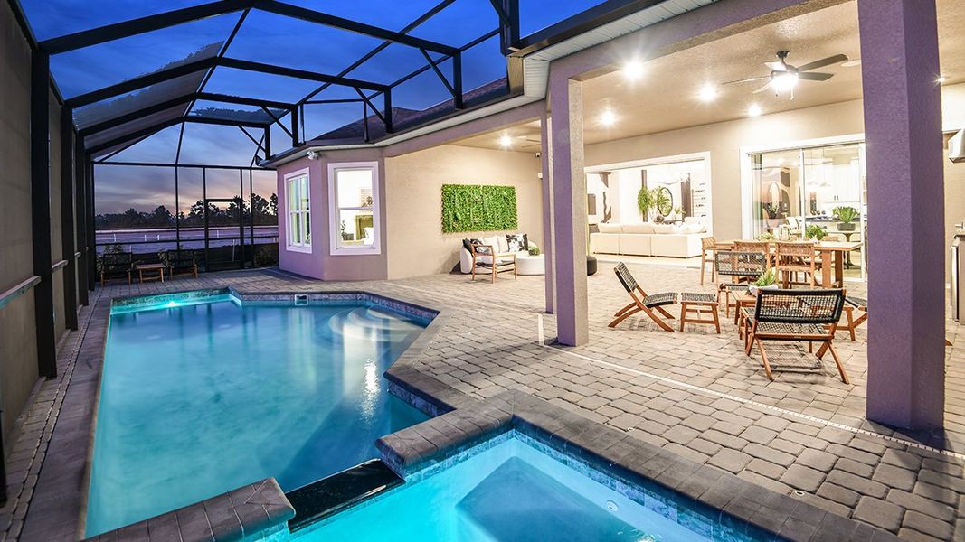 Representative furnished interior of a home built from the Pallazio by Taylor Morrison in Esplanade at Center Lake Ranch, St. Cloud (Image 36). Representative furnished interior of a home built from the Pallazio by Taylor Morrison in Esplanade at Center Lake Ranch, St. Cloud (Image 36).
