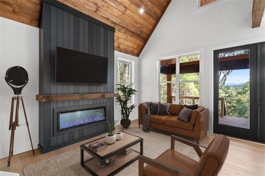 Furnished interior view inside a new home in , Ellijay (Image 9).