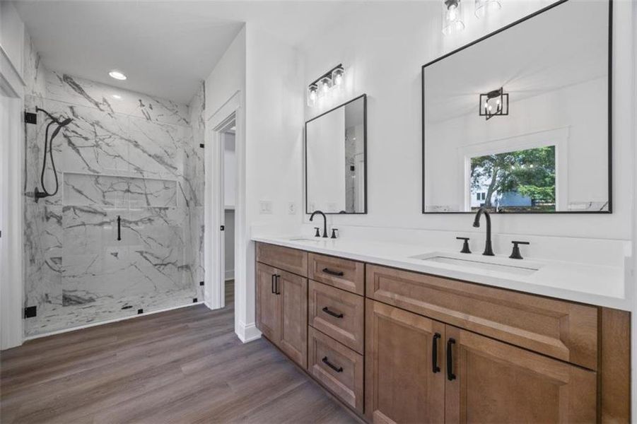 Furnished interior view inside a new home in , Monroe (Image 19).