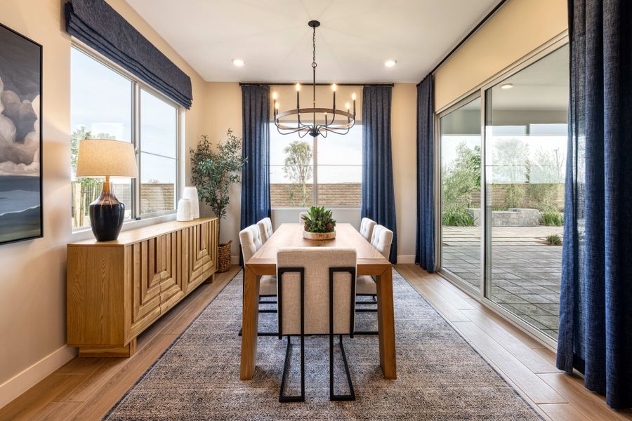 Representative furnished interior of a home built from the Calderwood Plan 4504 by Tri Pointe Homes in Waterston Central, Gilbert (Image 15).