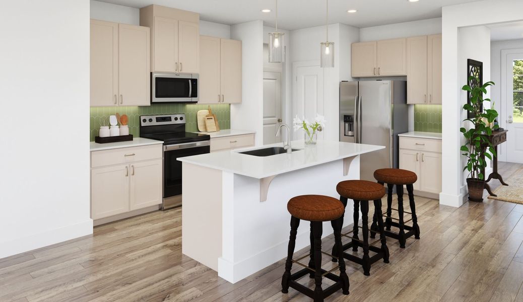 Representative furnished interior of a home built from the Gannon by Mattamy Homes in Cardinal Landing, Coats (Image 5).