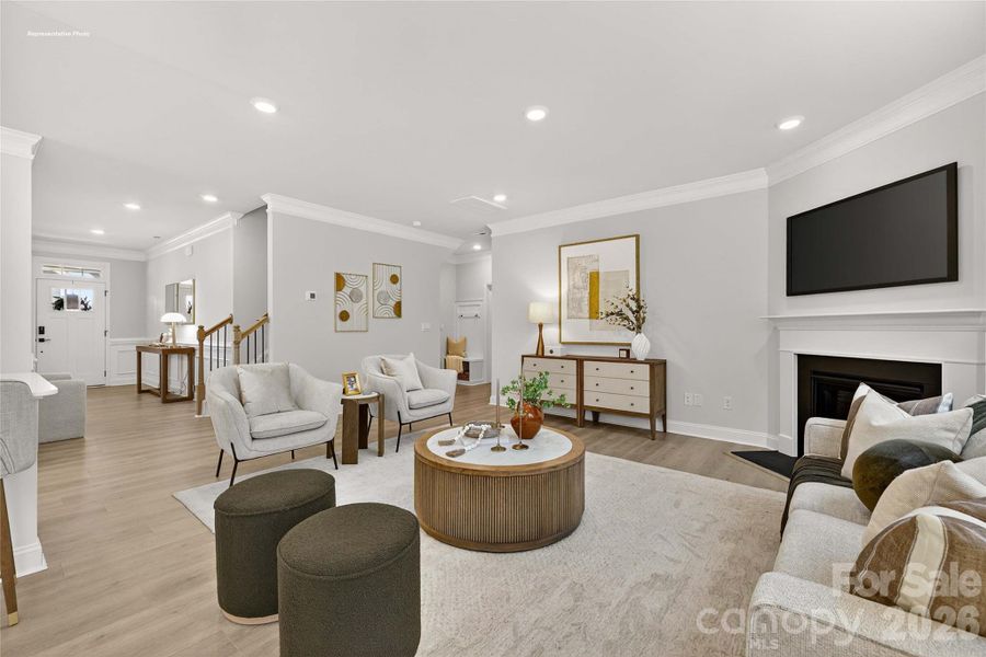 Furnished interior view inside a new home in Oak Grove Hill, Huntersville (Image 15).