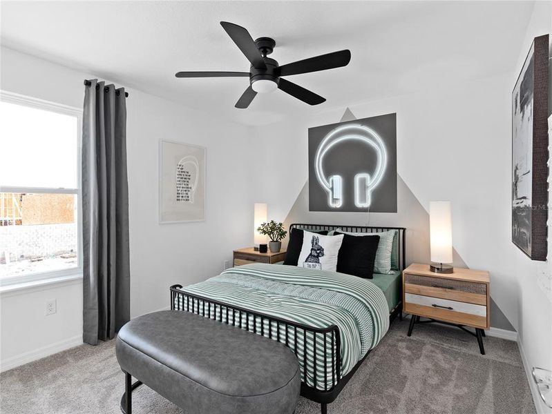 Furnished interior view inside a new home in EverBe, Orlando (Image 21).