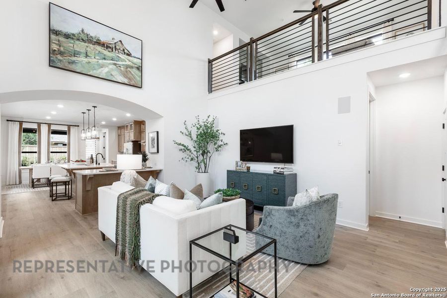 Furnished interior view inside a new home in Davis Ranch: 45ft. lots, San Antonio (Image 19).