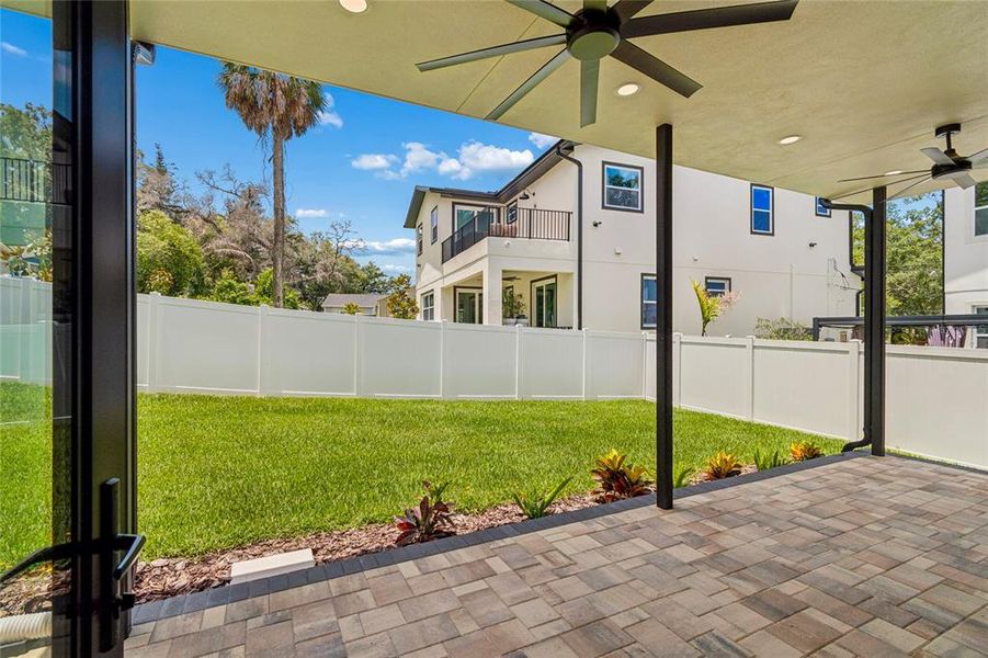 Exterior details and patio area of a home in , Tampa (Image 38).