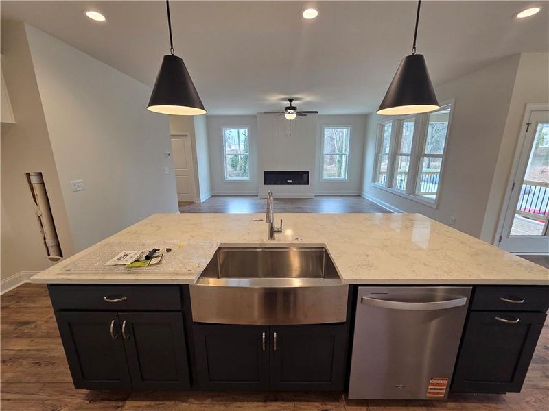 Furnished interior view inside a new home in , Buford (Image 5). Furnished interior view inside a new home in , Buford (Image 5).