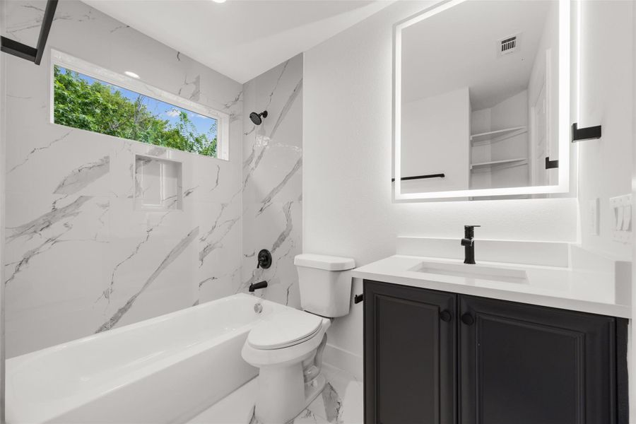 Furnished interior view inside a new home in , Houston (Image 12).