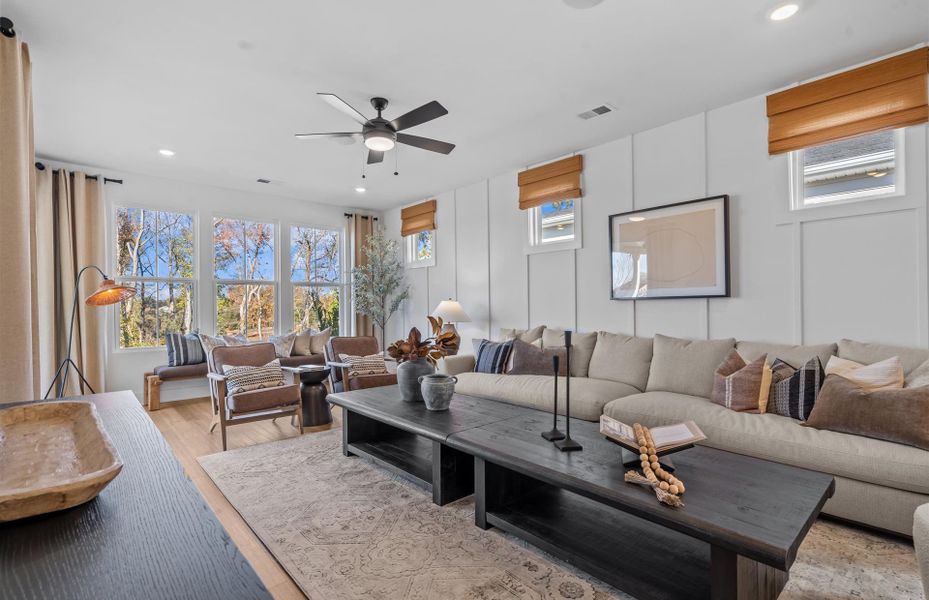 Representative furnished interior of a home built from the Contour by Del Webb in Del Webb Greenville, Greenville (Image 5).