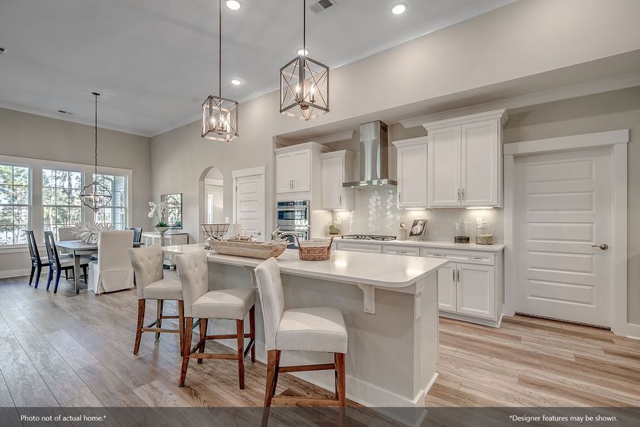 Furnished interior view inside a new home in Indigo at Abbey Preserve, Wilmington (Image 5).