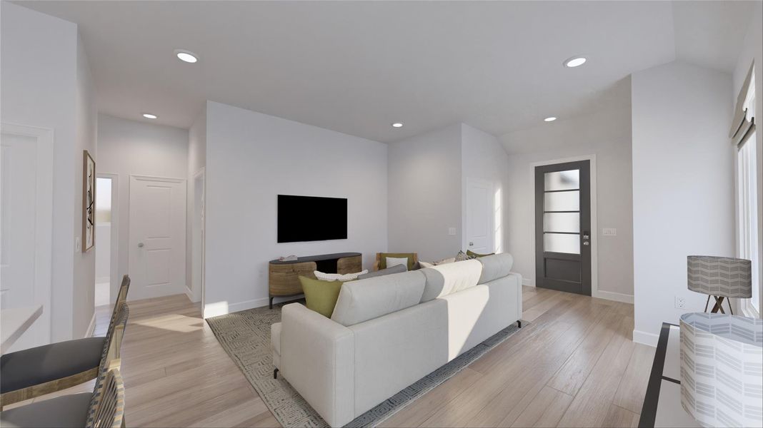 Furnished interior view inside a new home in Oakberry Trails, Waller (Image 19).