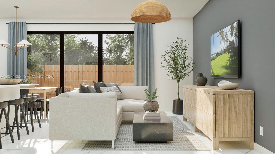 Furnished interior view inside a new home in Solterra, Sunrise (Image 15).