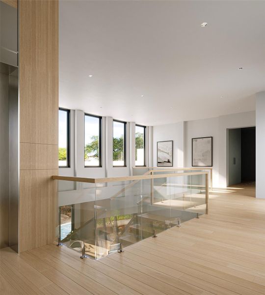 2nd Floor landing (rendering)