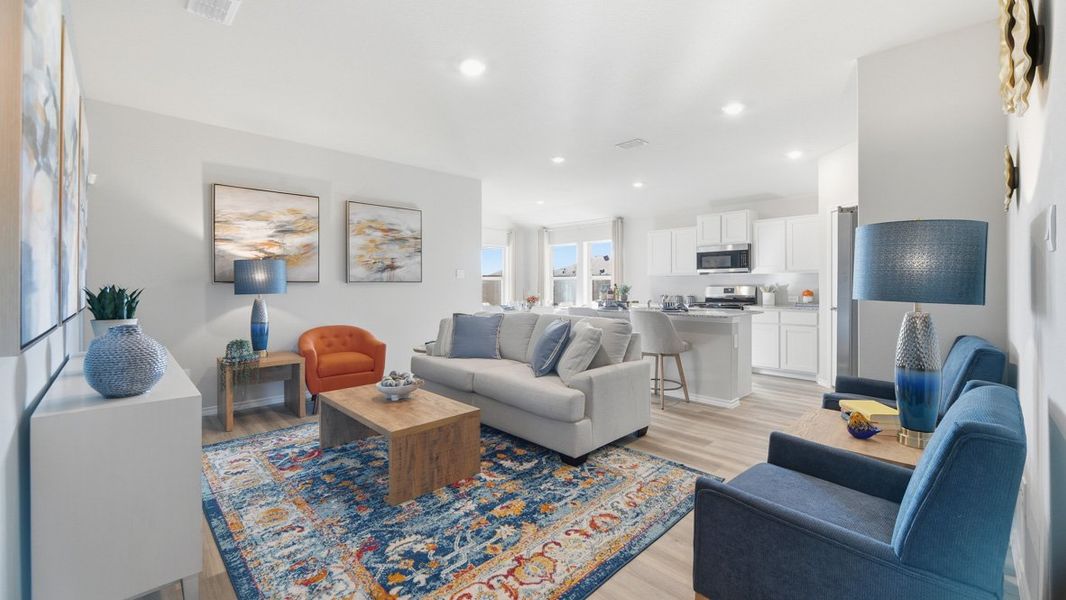 Furnished interior view inside a new home in Hickory Grove, Krum (Image 13).