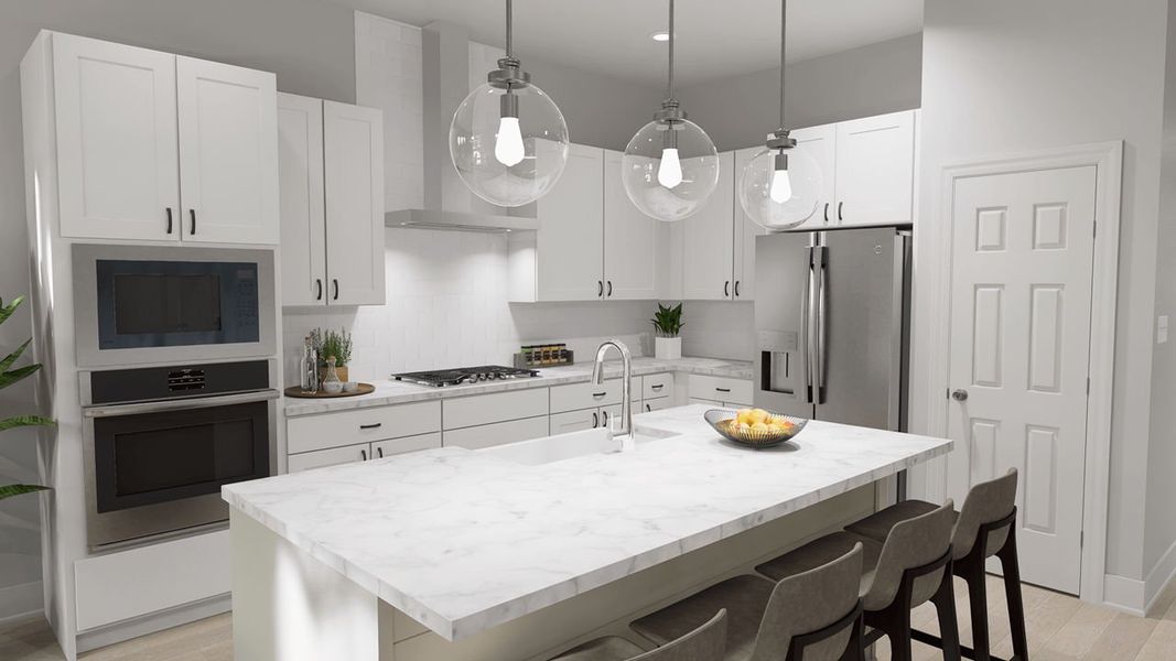Artist Rendering - Kitchen Artist Rendering - Kitchen
