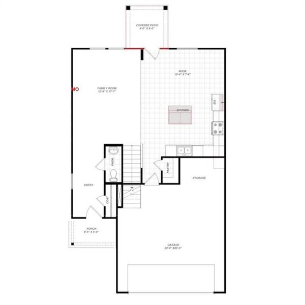 2D floor plan layout of this home in Churchill 40s, Anna, TX (Image 16). 2D floor plan layout of this home in Churchill 40s, Anna, TX (Image 16).
