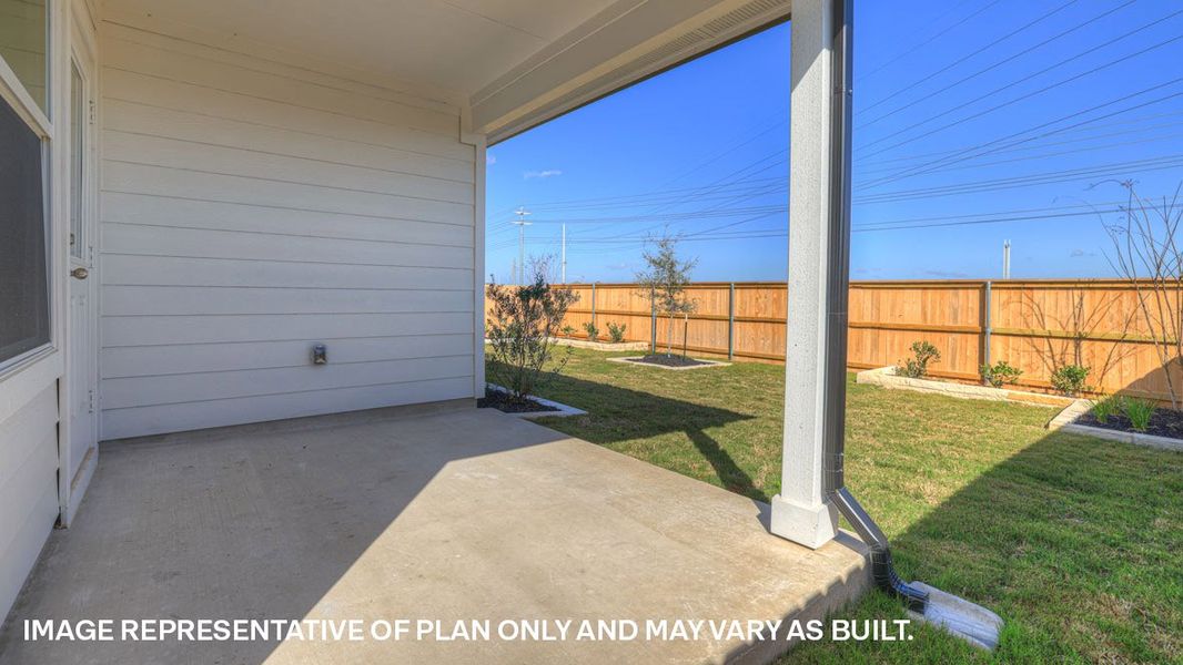 Exterior details and patio area of a home in Swenson Heights, Seguin (Image 2). Exterior details and patio area of a home in Swenson Heights, Seguin (Image 2).