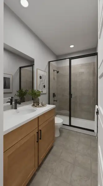 Furnished interior view inside a new home in Trailstone, Arvada (Image 24).