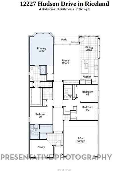 2D floor plan layout of this home in , Mont Belvieu, TX (Image 3).